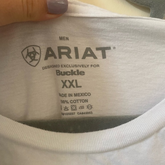 ARIAT BY BUCKLE MENS WHITE GRAPHIC EAGLE SNAKE 100% COTTON T SHIRT SIZE XXL - Picture 3 of 5